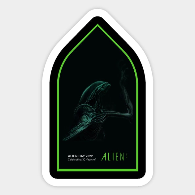 Alien Day 2022: Celebrating 30 Years of Alien 3 Sticker by Perfect Organism Podcast & Shoulder of Orion Podcast